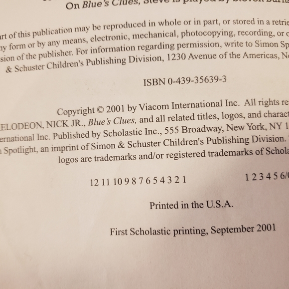 2001 Blue's Clues My Pet Turtle Paperback Book! - Picture 2 of 6